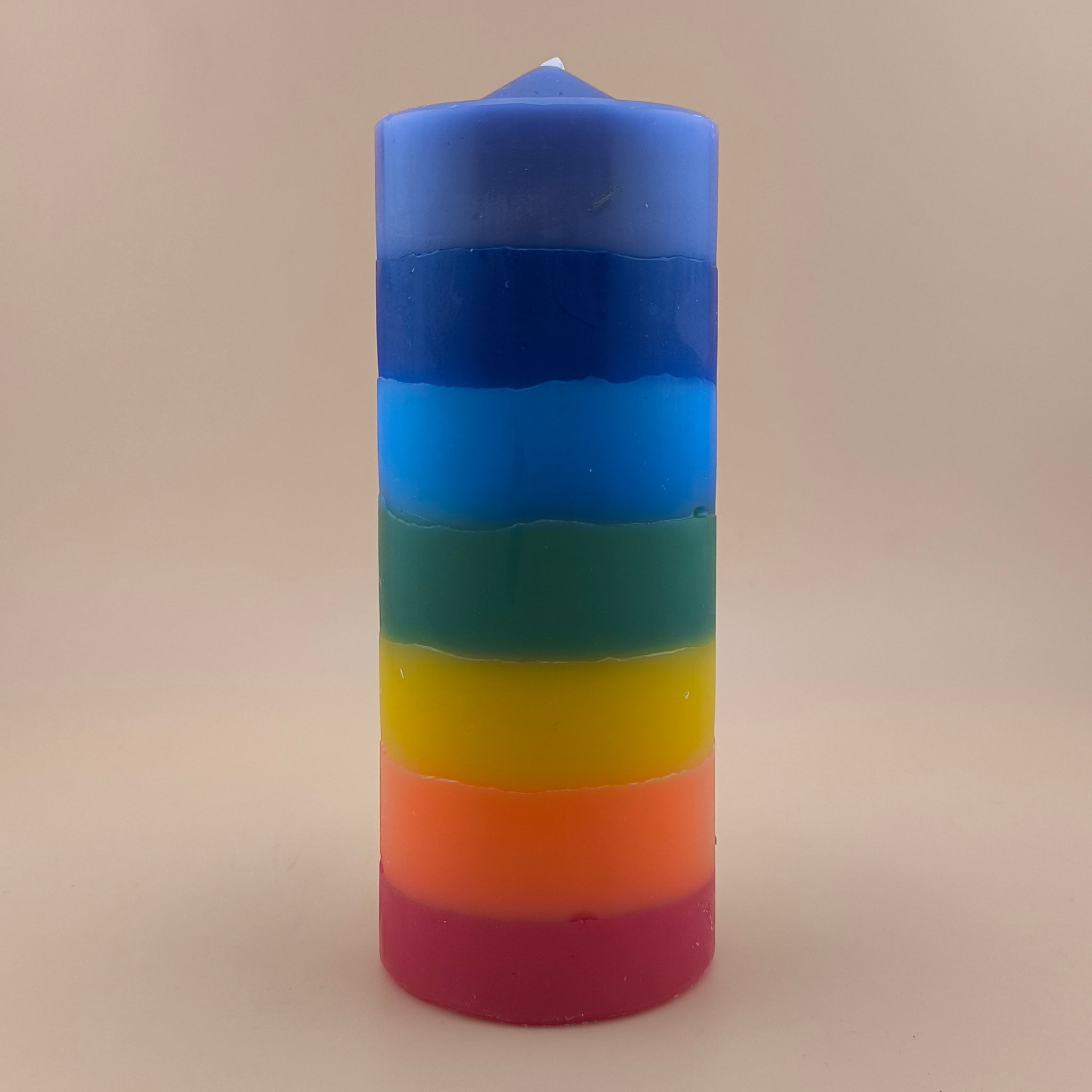 Velón Preparado de los 7 Chakras con 7 minerales